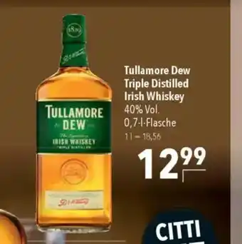 Citti Tullamore Dew Triple Distilled Irish Whiskey tilbud