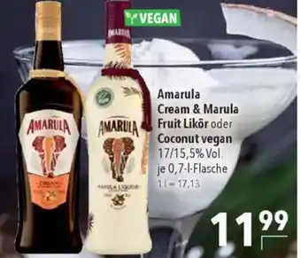 Citti Amarula Cream & Marula Fruit Likör oder tilbud