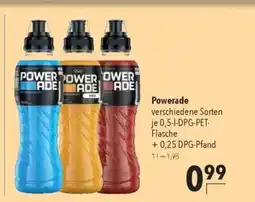 Citti Powerade verschiedene Sorten tilbud