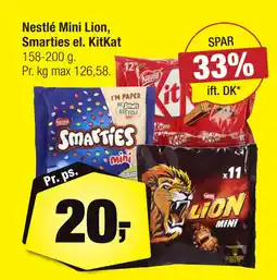 Calle Nestlé Mini Lion, Smarties el. KitKat tilbud