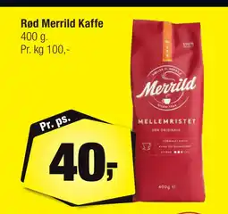 Calle Rød Merrild Kaffe tilbud