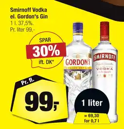 Calle Smirnoff Vodka el. Gordon's Gin tilbud