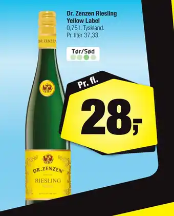 Calle Dr. Zenzen Riesling Yellow Label tilbud