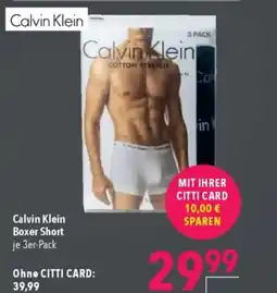 Citti Calvin Klein Boxer Short je 3er-Pack tilbud