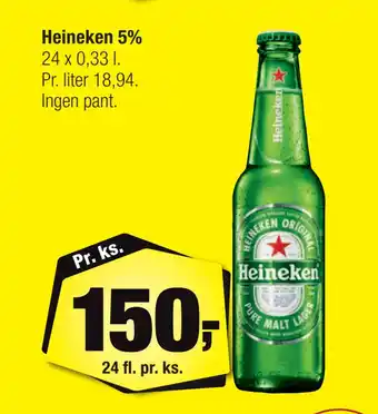 Calle Heineken 5% tilbud