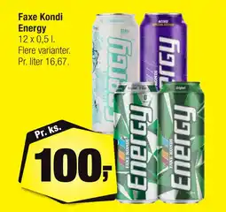 Calle Faxe Kondi Energy tilbud