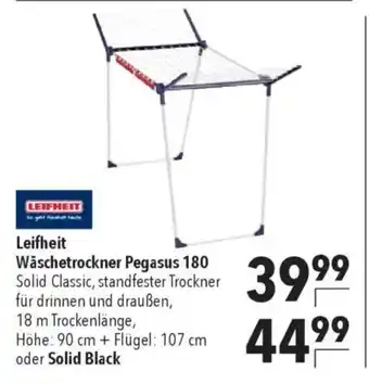 Citti Leifheit Wäschetrockner Pegasus 180 Solid Classic, standfester Trockner tilbud