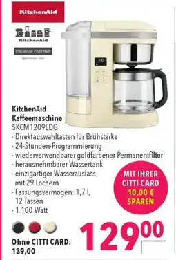 Citti KitchenAid Kaffeemaschine tilbud