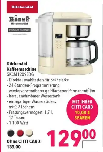 Citti KitchenAid Kaffeemaschine tilbud