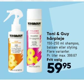 Bilka Toni & Guy hårpleje tilbud