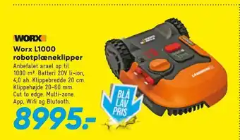 Bilka Worx L1000 robotplæneklipper tilbud