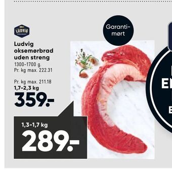 Bilka Ludvig oksemørbrad uden streng tilbud