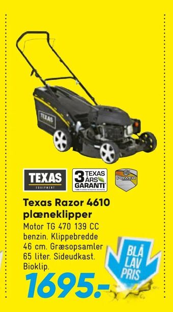 Bilka Texas Razor 4610 plæneklipper tilbud