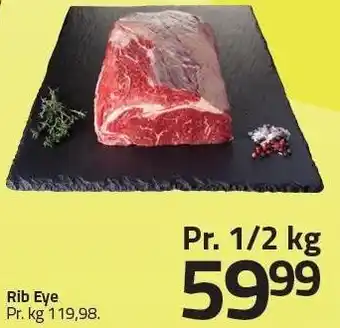 Fleggaard Rib Eye Pr. 1/2 kg tilbud