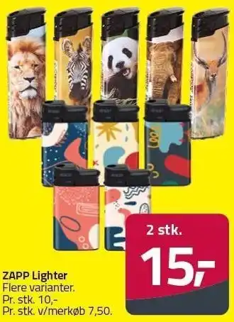 Fleggaard ZAPP Lighter - 2 stk tilbud