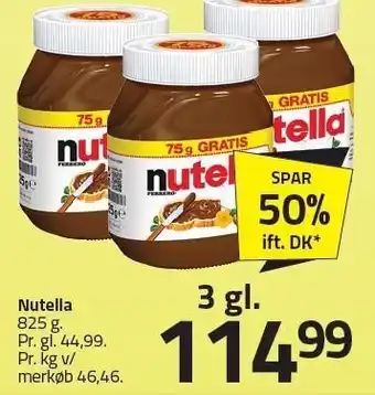 Fleggaard Nutella - 3 gl tilbud