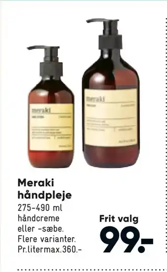 Bilka Meraki håndpleje tilbud