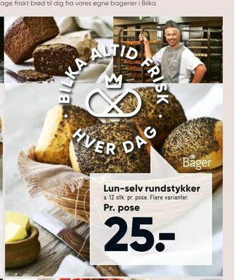 Bilka Lun-selv rundstykker tilbud