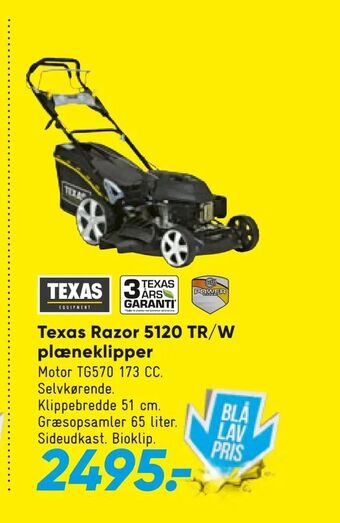 Bilka Texas Razor 5120 TR/W plæneklipper tilbud