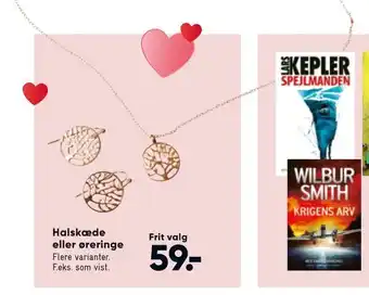 Bilka Halskæde eller øreringe tilbud