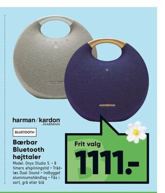 Bilka Bærbar Bluetooth højttaler tilbud