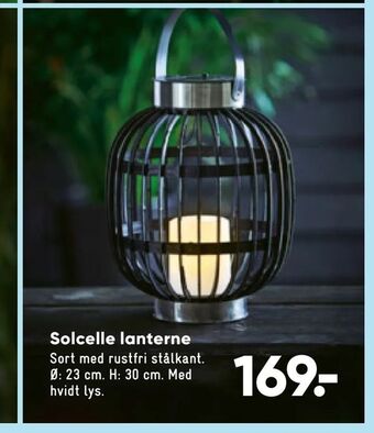 Bilka Solcelle lanterne tilbud