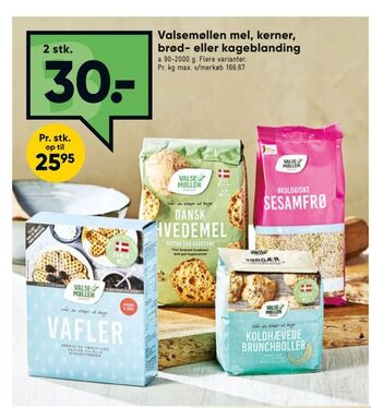Bilka Valsemøllen mel, kerner, brød- eller kageblanding tilbud