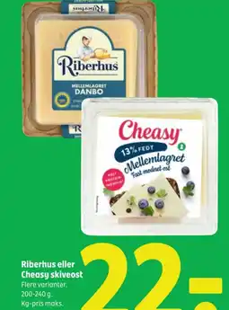 Coop 365 Riberhus eller cheasy skiveost tilbud