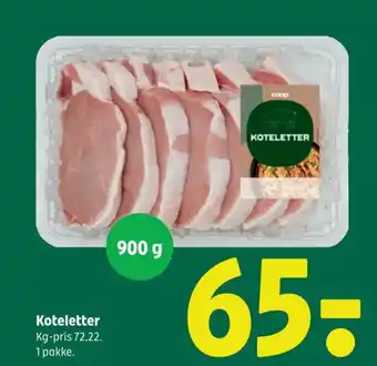 Coop 365 Koteletter tilbud