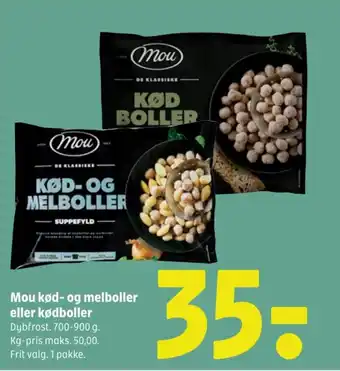 Coop 365 Mou kød- og melboller eller kødboller tilbud