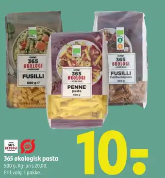 Coop 365 365 økologisk pasta tilbud