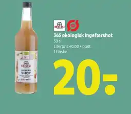 Coop 365 365 økologisk ingefærshot tilbud