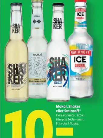 Coop 365 Mokai, Shaker eller Smirnoff tilbud