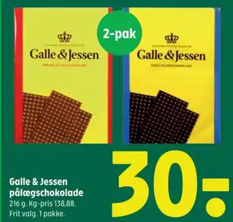 Coop 365 Galle & Jessen pålægschokolade tilbud