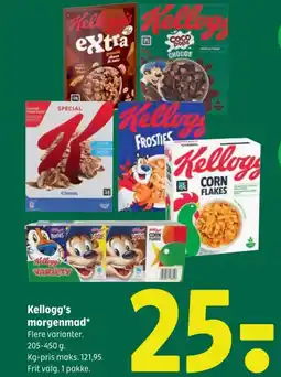 Coop 365 Kellogg's morgenmad* tilbud