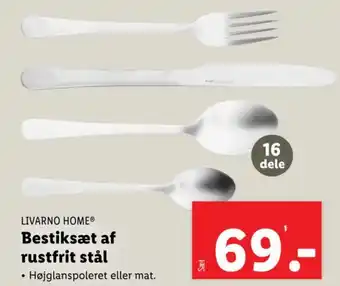 Lidl LIVARNO HOME® Bestiksæt af rustfrit stål tilbud