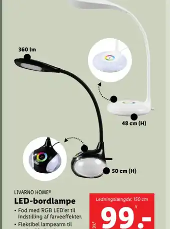 Lidl LED-bordlampe tilbud