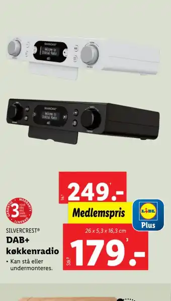 Lidl SILVERCREST® DAB+ køkkenradio tilbud