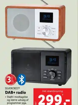 Lidl SILVERCREST® DAB+ radio • Støjfri modtagelse tilbud