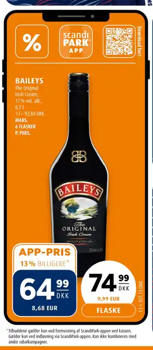 Scandinavian Park BAILEYS tilbud