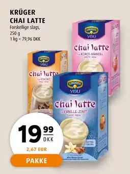 Scandinavian Park KRÜGER CHAI LATTE tilbud