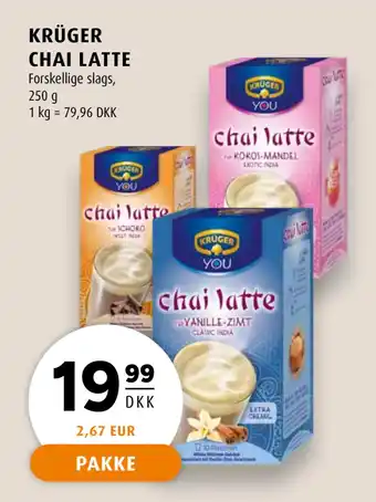 Scandinavian Park KRÜGER CHAI LATTE tilbud