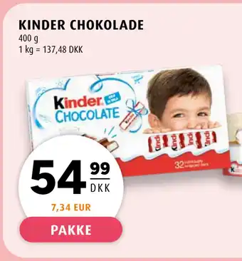 Scandinavian Park KINDER CHOKOLADE tilbud