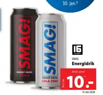 Lidl SMAG Energidrik tilbud