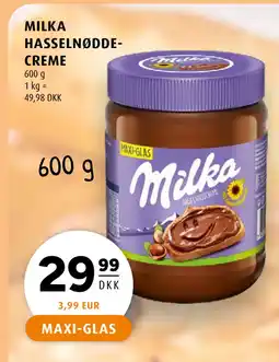 Scandinavian Park MILKA HASSELNØDDECREME tilbud