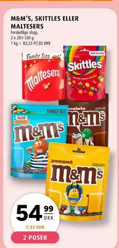 Scandinavian Park M&M’S, SKITTLES ELLER MALTESERS tilbud