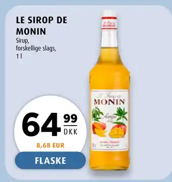 Scandinavian Park LE SIROP DE MONIN tilbud