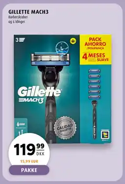 Scandinavian Park GILLETTE MACH3 tilbud