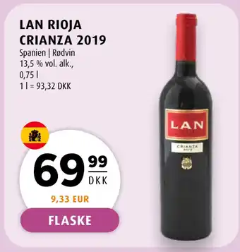 Scandinavian Park LAN RIOJA CRIANZA 2019 tilbud