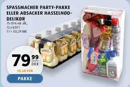 Scandinavian Park SPASSMACHER PARTY-PAKKE ELLER ABSACKER HASSELNØDDELIKØR tilbud